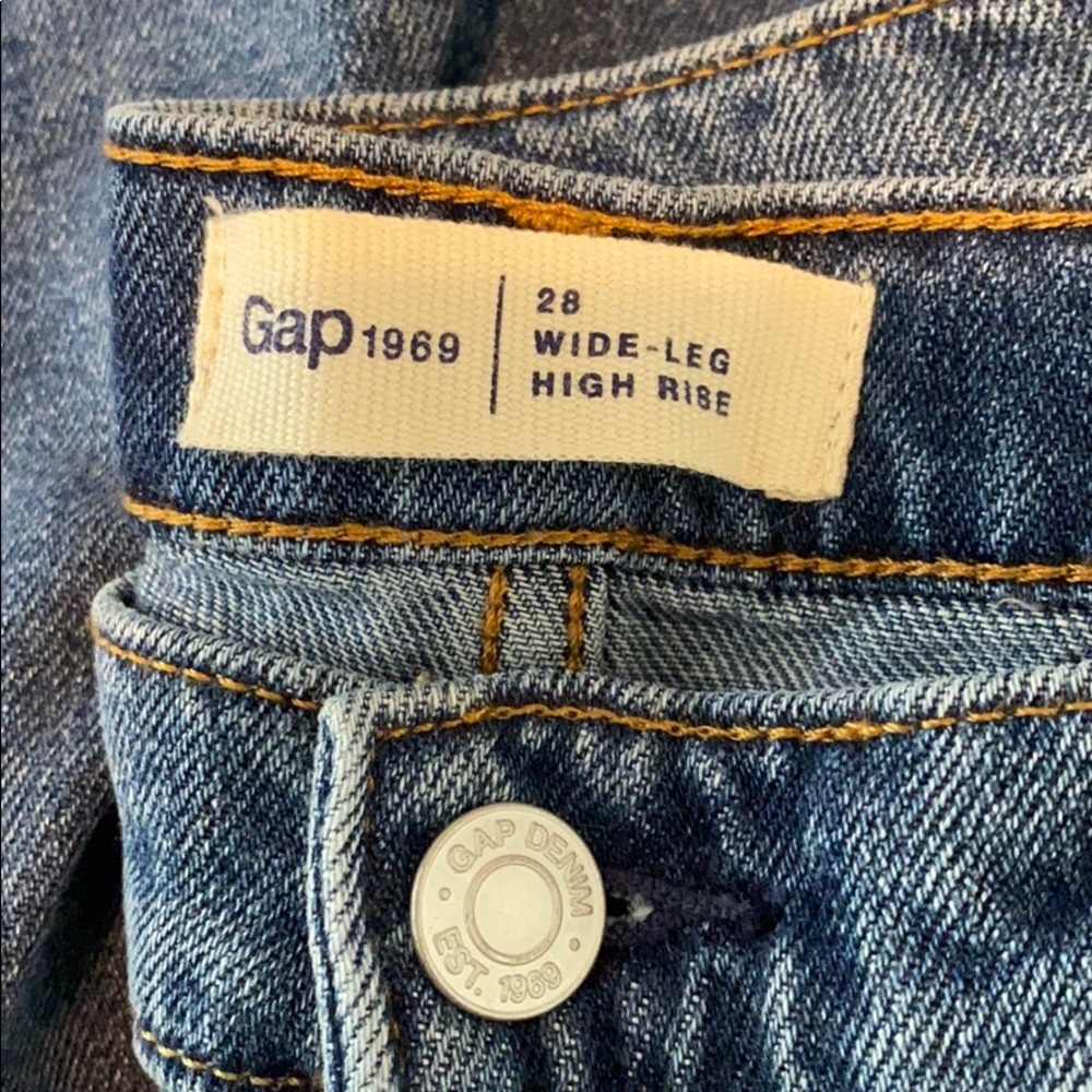 Wide Leg High Rise Denim - Picture 3 of 3